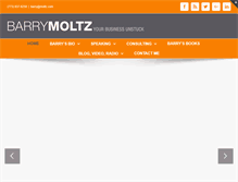 Tablet Screenshot of barrymoltz.com